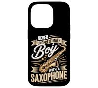 Never Underestimate A Boy With A Saxophone Music Case for iPhone 14 Pro