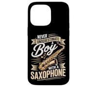 Never Underestimate A Boy With A Saxophone Music Case for iPhone 14 Pro Max