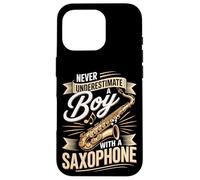 Never Underestimate A Boy With A Saxophone Music Case for iPhone 16 Pro