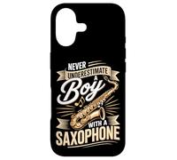 Never Underestimate A Boy With A Saxophone Music Case for iPhone 17