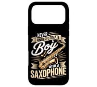 Never Underestimate A Boy With A Saxophone Music Case for iPhone 17 Pro Max