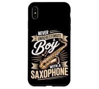 Never Underestimate A Boy With A Saxophone Music Case for iPhone XS Max