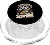 Never Underestimate A Boy With A Saxophone Music PopSockets PopGrip for MagSafe