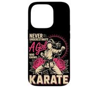 Never Underestimate A Girl Who Knows Karate Case for iPhone 14 Pro