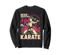 Never Underestimate A Girl Who Knows Karate Sweatshirt