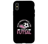 Never Underestimate A Girl Who Plays Futsal A Futsal Player Case for iPhone X/XS