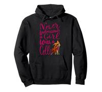 Never Underestimate a Girl With a Cello Cool Quote Pullover Hoodie