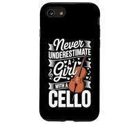 Never Underestimate A Girl With A Cello Music Case for iPhone SE (2020) / 7/8