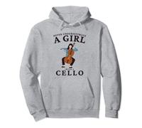Never Underestimate A Girl With A Cello Pullover Hoodie