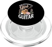 Never Underestimate A Girl With A Guitar Acoustic Music PopSockets PopGrip for MagSafe