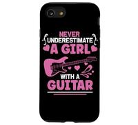 Never Underestimate A Girl With A Guitar Guitarist Case for iPhone SE (2020) / 7/8