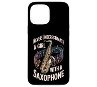 Never Underestimate A Girl With A Saxophone Case for iPhone 13 Pro Max
