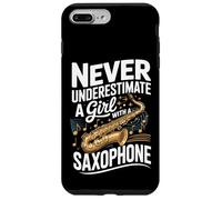 Never Underestimate A Girl With A Saxophone Jazz Case for iPhone 7 Plus/8 Plus