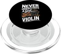 Never Underestimate A Girl With A Violin Music Lover PopSockets PopGrip for MagSafe