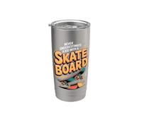 Never Underestimate a Kid with a Skateboard Skateboarding Stainless Steel Insulated Tumbler