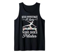Never Underestimate A Lady Who Does Pilates Tank Top