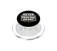 Never Underestimate A Praying Heart - Christian Pray PopSockets PopGrip for MagSafe
