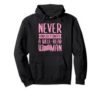 Never Underestimate A Well-Read Woman Feminist Literacy Pullover Hoodie
