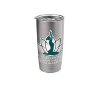 Never Underestimate A Woman WHO Does Yoga in HER 70S Stainless Steel Insulated Tumbler