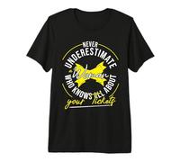 Never Underestimate a Woman who Knows Everything About Your Tickets Premium T-Shirt