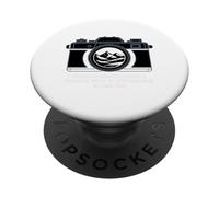 NEVER UNDERESTIMATE A WOMAN WHO PHOTOGRAPHS IN HER 70S PopSockets Adhesive PopGrip