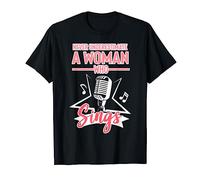 Never Underestimate A Woman Who Sings Lead Singer Singing T-Shirt