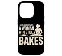 Never Underestimate A Woman Who Still Bakes Baker Case for iPhone 14 Pro