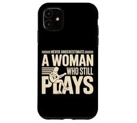 Never Underestimate A Woman Who Still Plays Guitar Case for iPhone 11