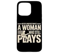 Never Underestimate A Woman Who Still Plays Guitar Case for iPhone 15 Pro Max