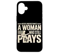Never Underestimate A Woman Who Still Plays Guitar Case for iPhone 16 Plus