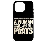 Never Underestimate A Woman Who Still Plays Guitar Case for iPhone 16 Pro