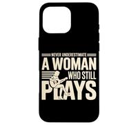 Never Underestimate A Woman Who Still Plays Guitar Case for iPhone 16 Pro Max