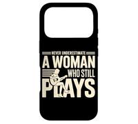 Never Underestimate A Woman Who Still Plays Guitar Case for iPhone 17 Pro