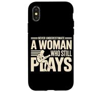 Never Underestimate A Woman Who Still Plays Guitar Case for iPhone X/XS