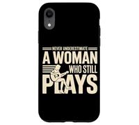 Never Underestimate A Woman Who Still Plays Guitar Case for iPhone XR