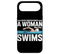 Never Underestimate A Woman Who Still Swims Swimming Athlete Case for iPhone Air