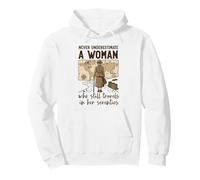 Never Underestimate A Woman Who Travels In Her 70s Pullover Hoodie