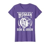 Never Underestimate A Woman With A Bow and Arrow Archery T-Shirt