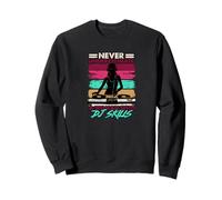 Never Underestimate A Woman With DJ Skills Retro Sweatshirt