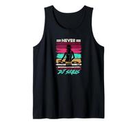 Never Underestimate A Woman with DJ Skills Retro Tank Top