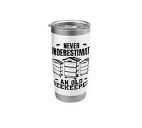 Never Underestimate an Old Beekeeper Stainless Steel Insulated Tumbler
