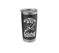 Never Underestimate an Old Cricketer Stainless Steel Insulated Tumbler