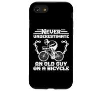 Never Underestimate An Old Guy On A Bicycle Grandpa Cycling Case for iPhone SE (2020) / 7 / 8