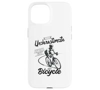 Never Underestimate An Old Guy On a Bicycle, Men Cycling Case for iPhone 15