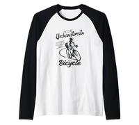Never Underestimate an Old Guy On a Bicycle, Men Cycling Raglan Baseball Tee