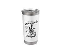 Never Underestimate an Old Guy On a Bicycle, Men Cycling Stainless Steel Insulated Tumbler