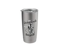 Never Underestimate an Old Guy On a Bicycle, Men Cycling Stainless Steel Insulated Tumbler