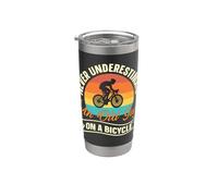 Never Underestimate an Old Guy On A Bicycle Stainless Steel Insulated Tumbler