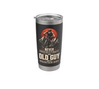 Never Underestimate an Old Guy On A Mountain Bike Stainless Steel Insulated Tumbler