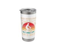 Never Underestimate an Old Guy On an E-Bike Biking Mens Stainless Steel Insulated Tumbler